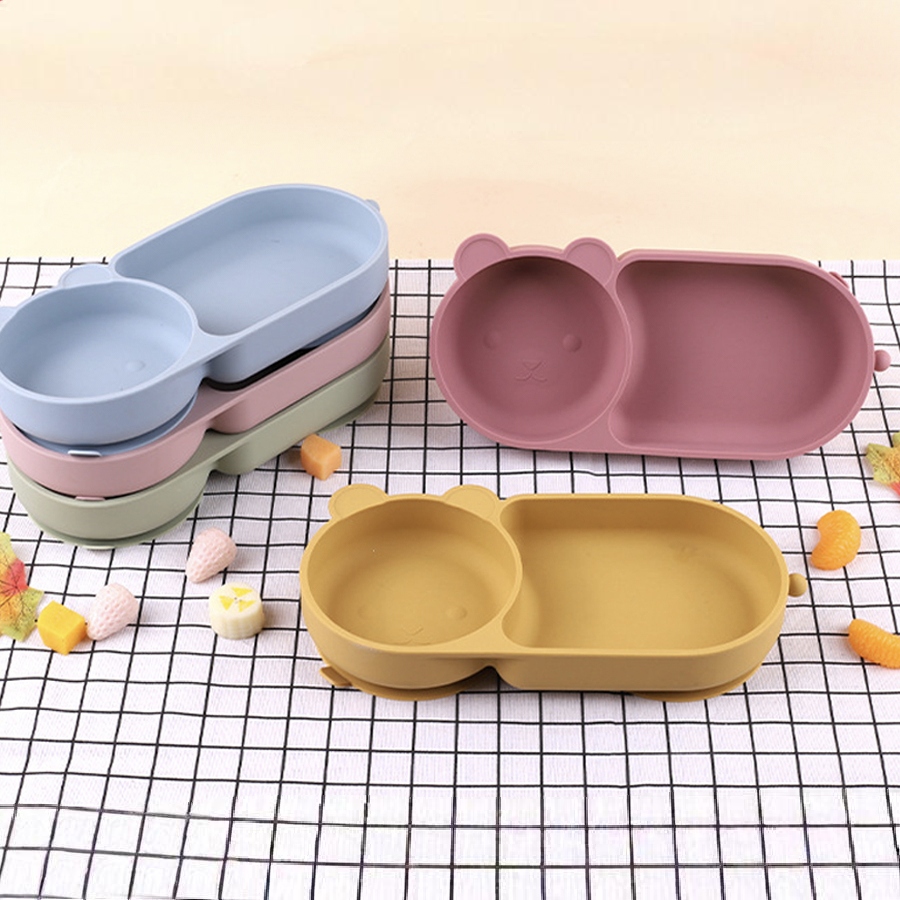 Baby Food Dinner - Baby Silicone Suction Cup Bowl Cute