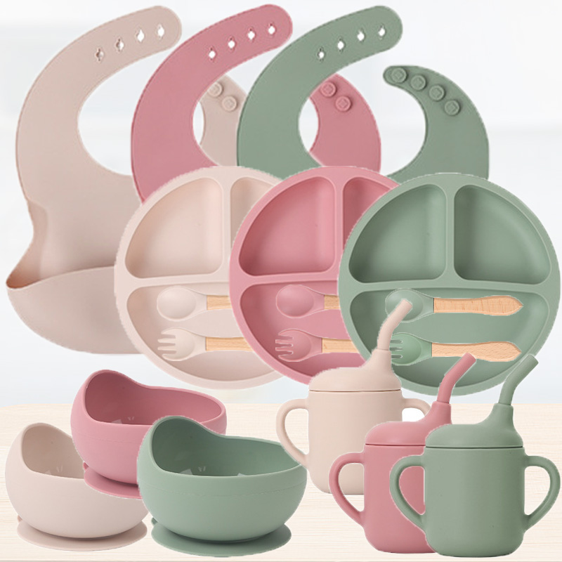 Baby Food Guide - Children's silicone tableware set Baby Complementary