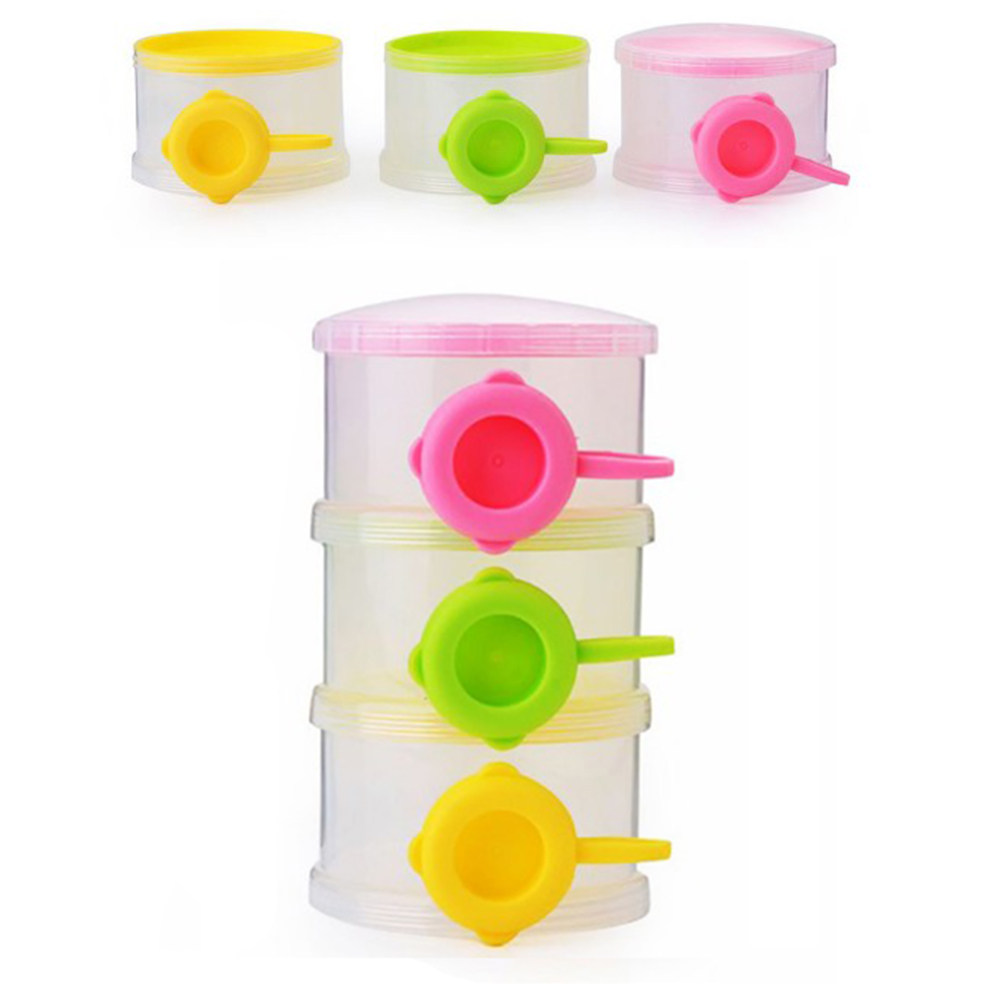 Baby Food Storage - 3 Layers Portable Milk Powder Dispenser