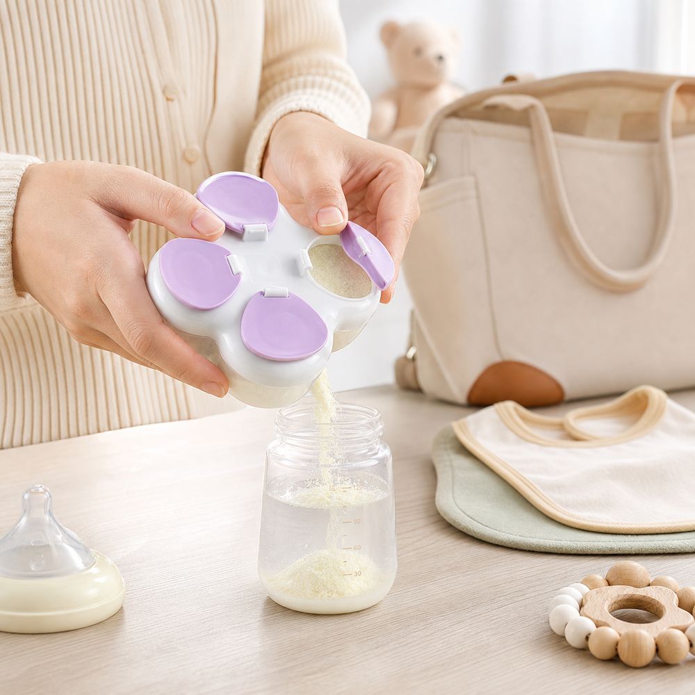 Baby Food Storage - Partitioned Formula Dispenser 720ml 4 Compartments