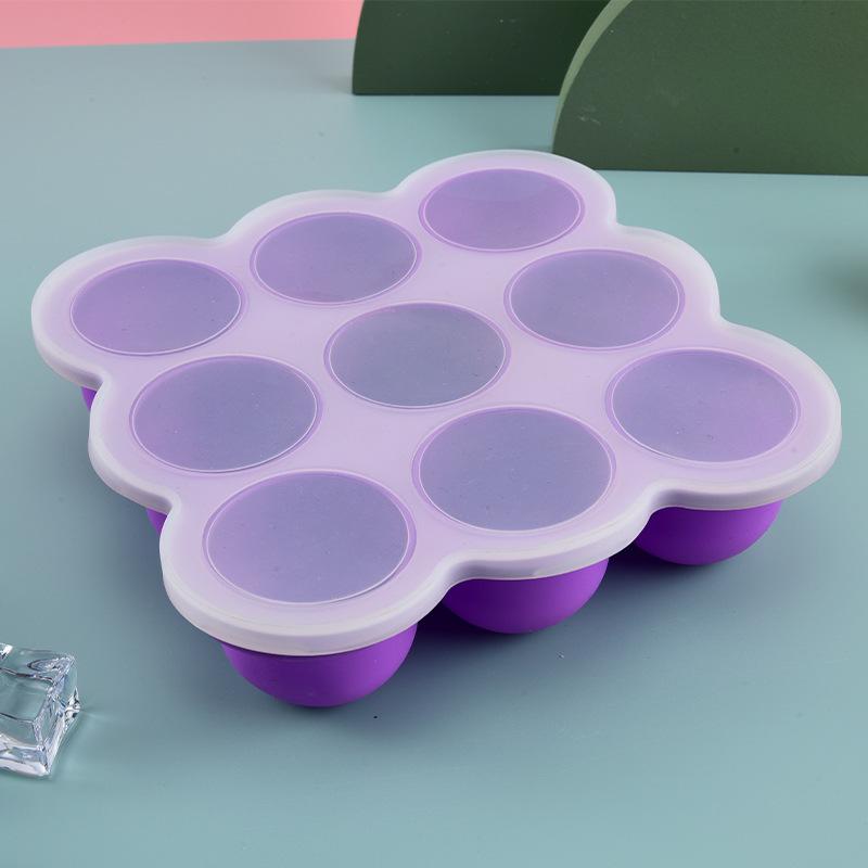 Baby Food Jars - Baby Food Silicone Container 9Grid Freezer