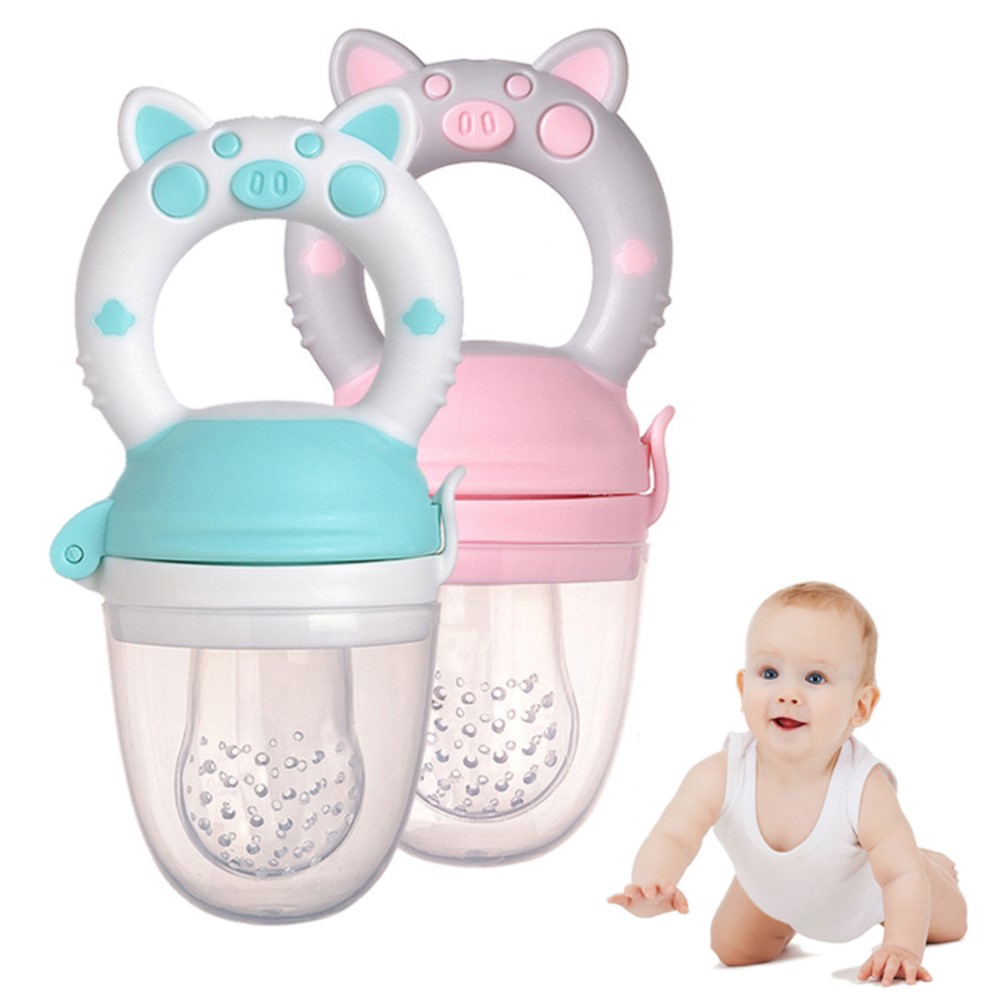 Baby Food Guide - Silicone Fresh Food Nibbler Baby Feeder