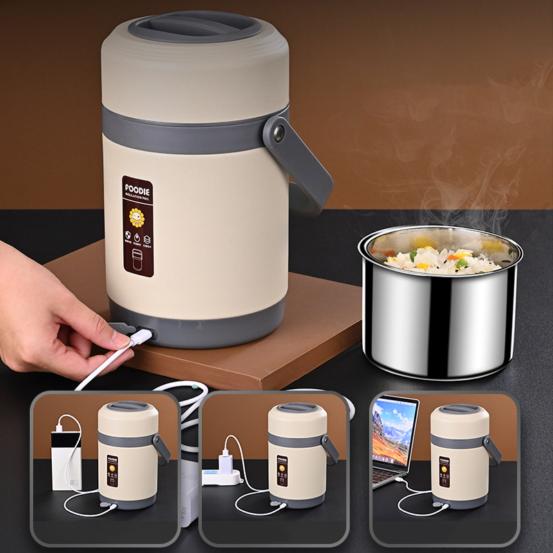 USB Electric Heated Lunch Boxe - Baby Food Warmer Portable recension och pris