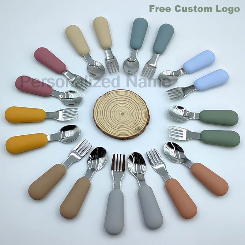 Custom Logo 2PC/Set Baby Silic - Baby Food Logo recension och pris