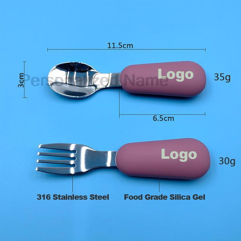 Custom Logo 2PC/Set Baby Silic - Baby Food Logo recension och pris
