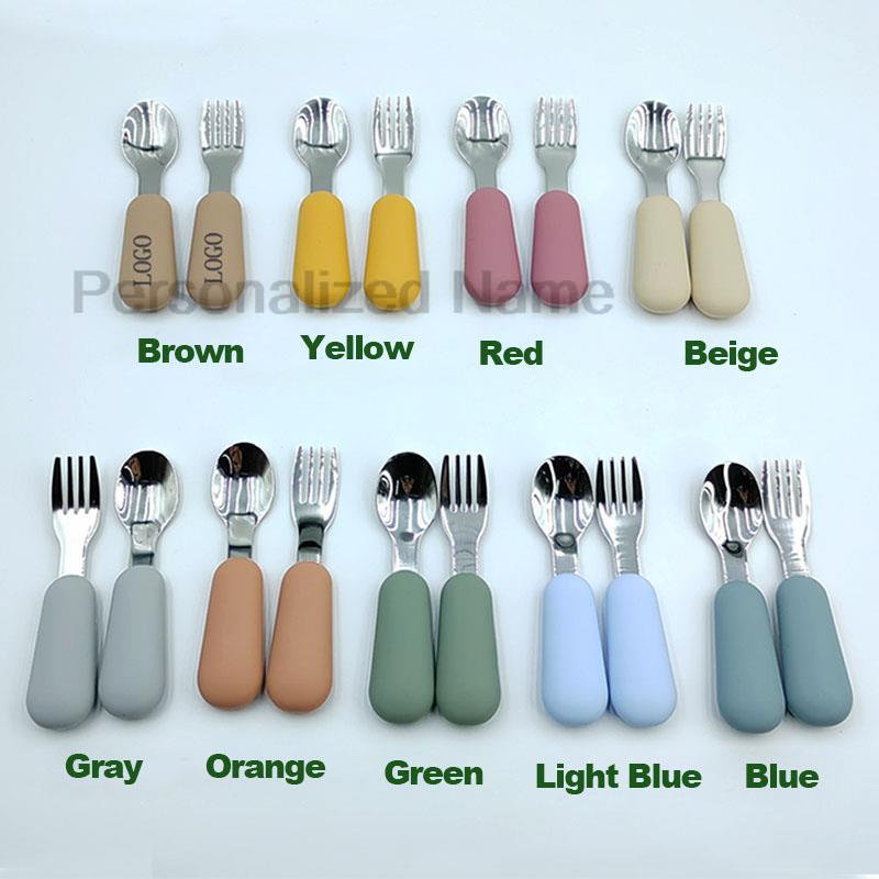 Custom Logo 2PC/Set Baby Silic - Baby Food Logo recension och pris