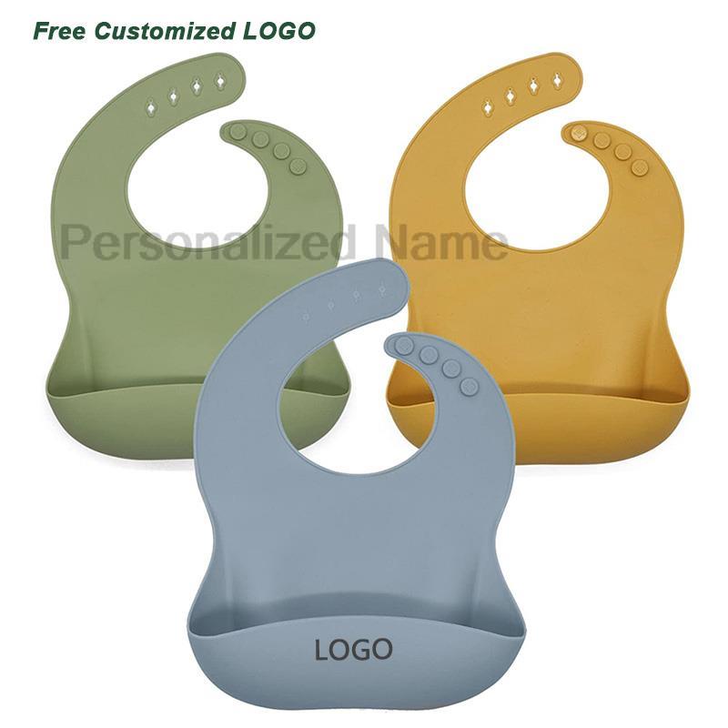 Silicone Baby Bib for Babies & - Baby Food Logo recension och pris