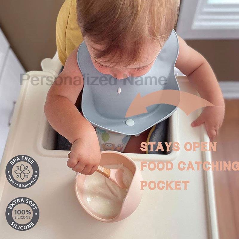 Silicone Baby Bib for Babies & - Baby Food Logo recension och pris