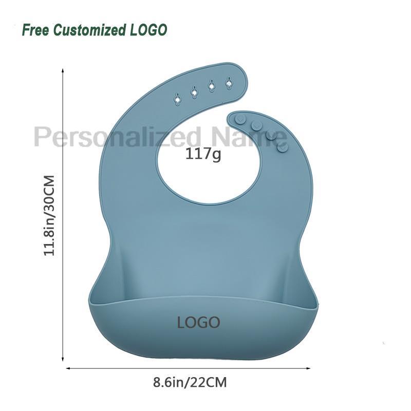 Silicone Baby Bib for Babies & - Baby Food Logo recension och pris