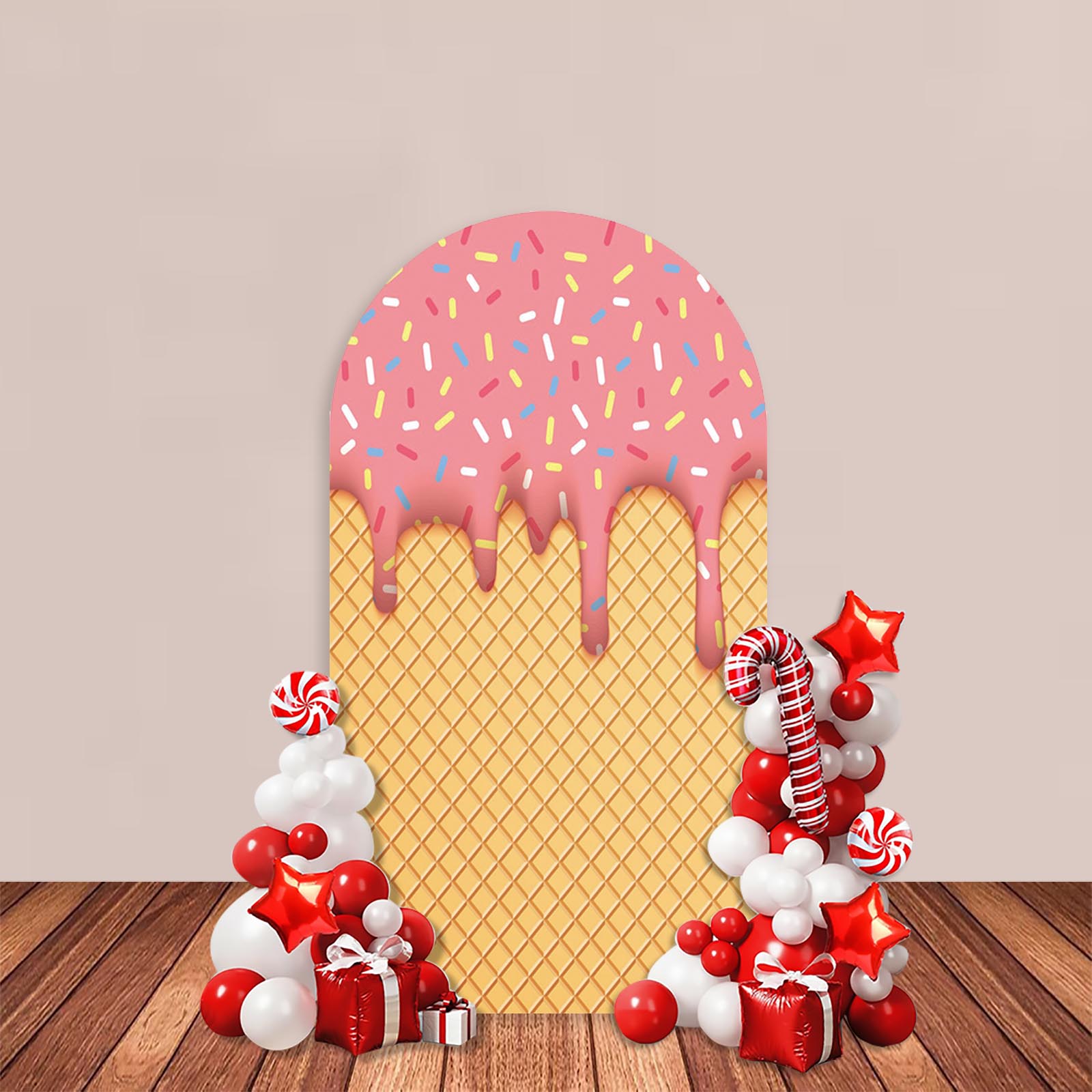 Candy Arch Backdrop Cover Colo - Baby Food Kids recension och pris