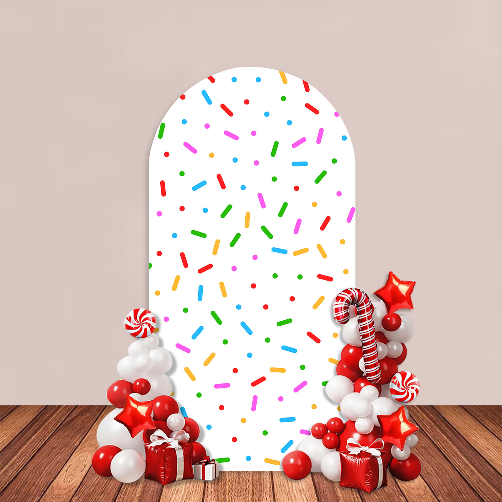 Candy Arch Backdrop Cover Colo - Baby Food Kids recension och pris