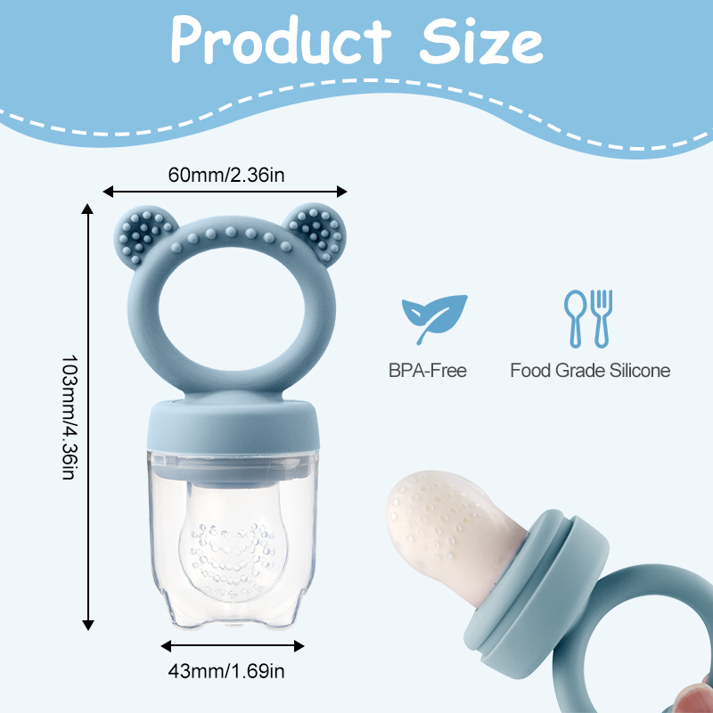 Silicone Bear Shaped Baby Frui - Baby Food Guide recension och pris