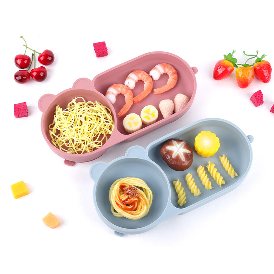 Baby Silicone Suction Cup Bowl - Baby Food Dinner recension och pris