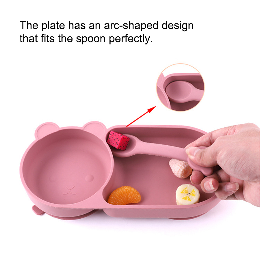 Baby Silicone Suction Cup Bowl - Baby Food Dinner recension och pris