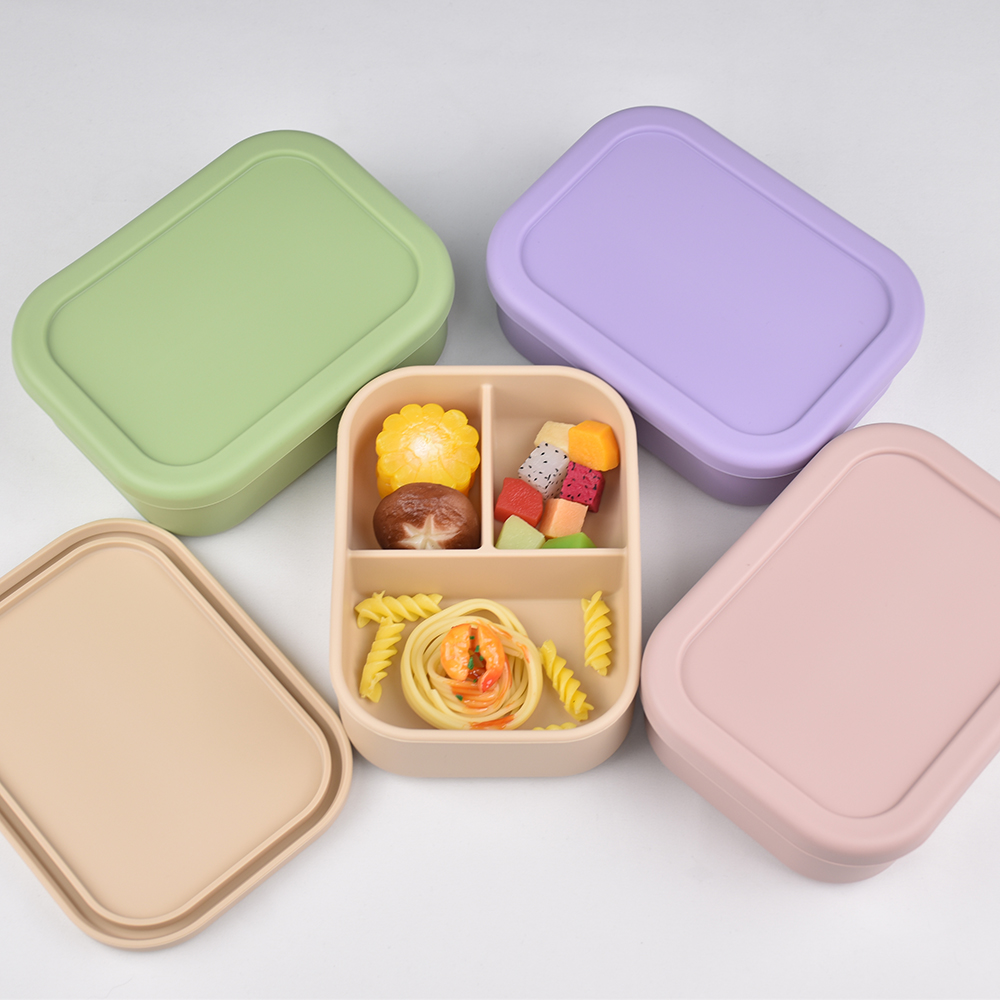 3-Compartment Food Grade Silic - Baby Food Jars recension och pris