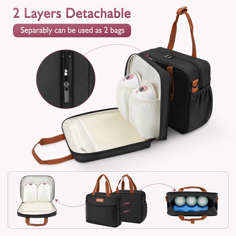 Detachable Breast Pump Bag wit - Baby Food Warmer Portable recension och pris