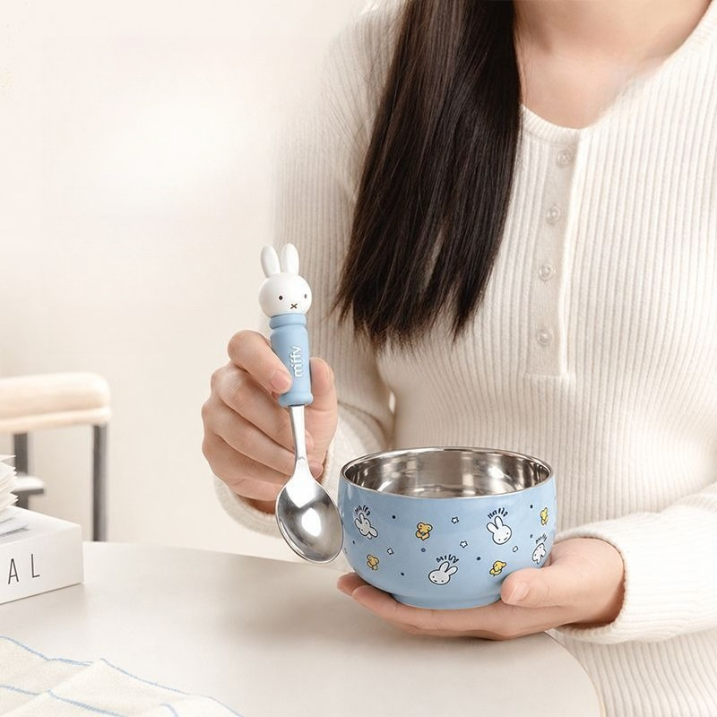 Cartoon Kawaii Miffy Stainless - Baby Food In Japan recension och pris