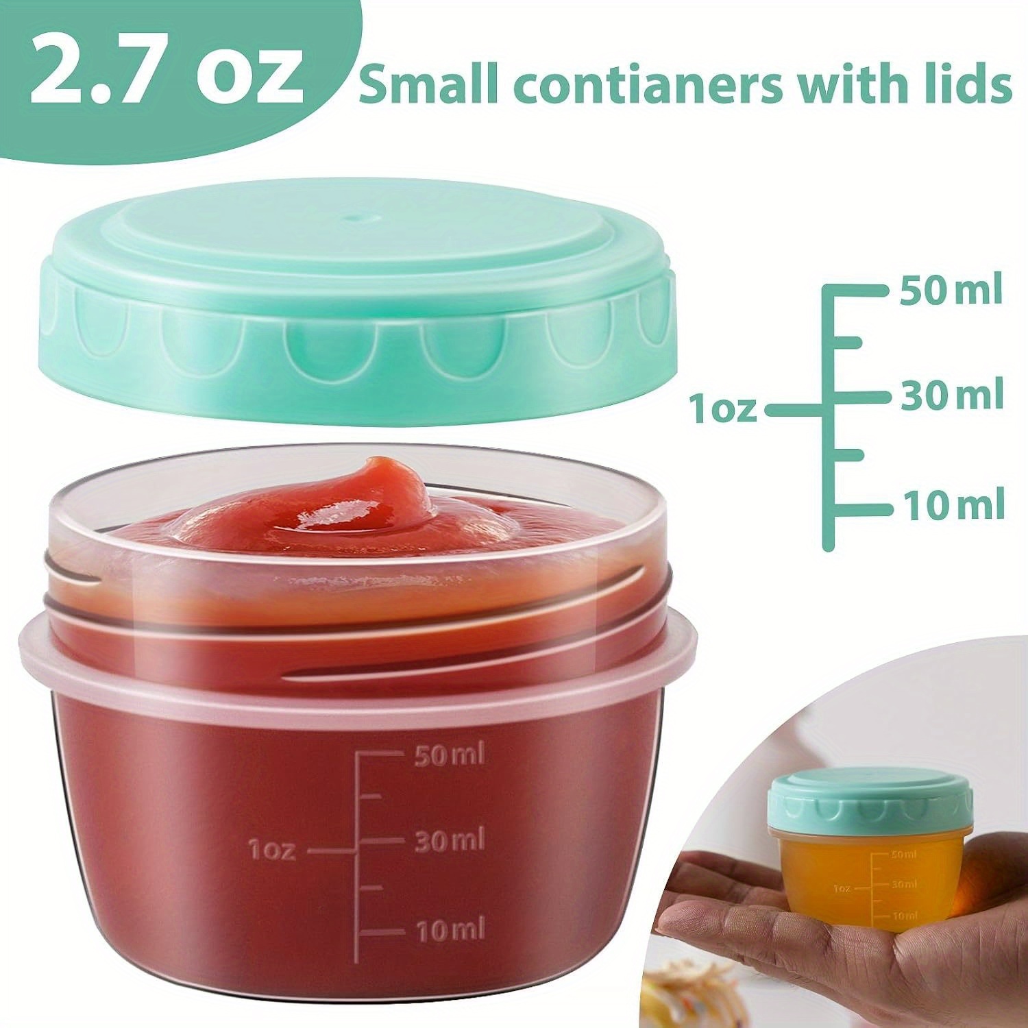 1-6 Pack 2.7 OZ Salad Dressing - Baby Food Jars recension och pris