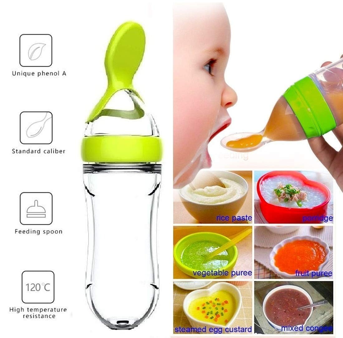 Squeezing Feeding Bottle Cup S - Baby Food Guide recension och pris