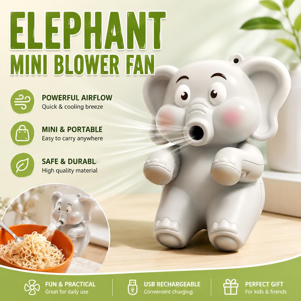 Mini Elephant Food Cooler Fan, - Baby Food Dinner recension och pris