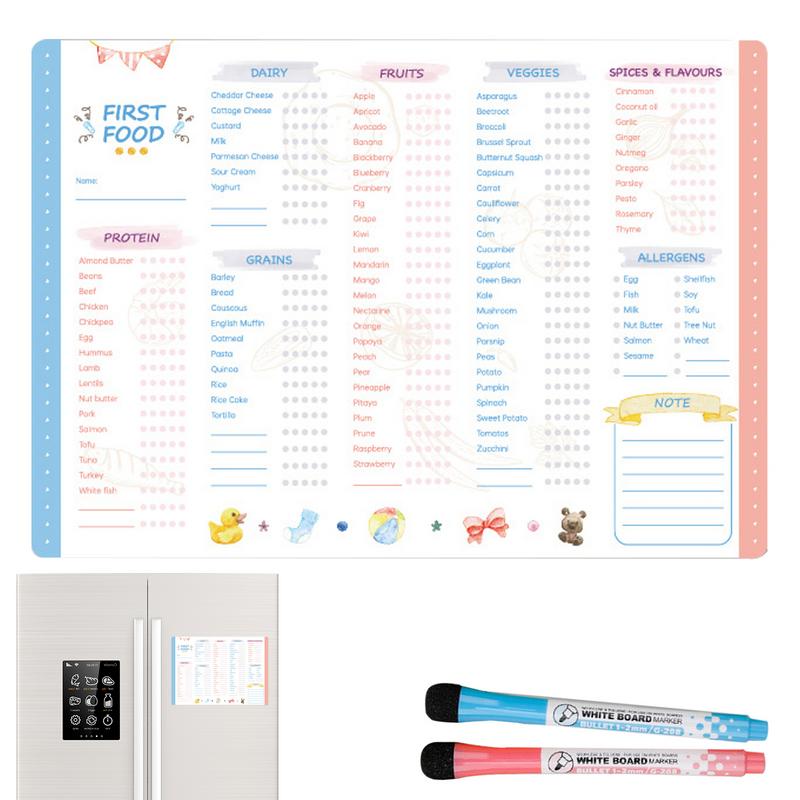 Reusable First Foods Tracker C - Baby Food Checklist recension och pris