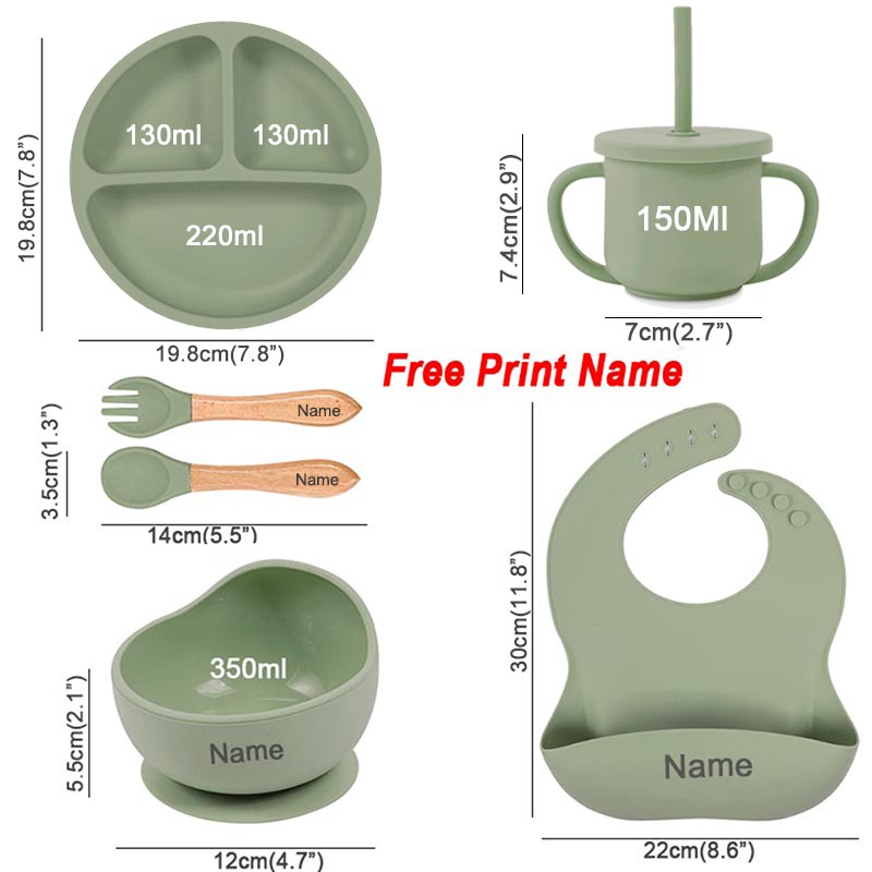 6Pcs Baby Feeding Set Free Per - Baby Food Dinner recension och pris