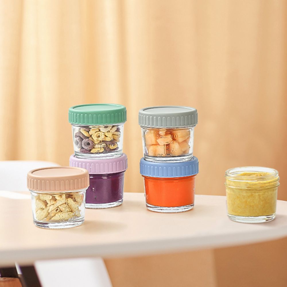 6pcs Glass Baby Food Jar Reusa - Baby Food Jars recension och pris