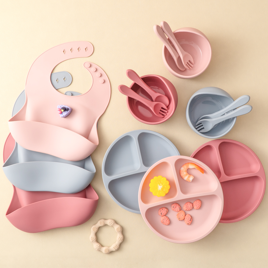 5Pcs Baby Silicone Feeding Set - Baby Food Dinner recension och pris