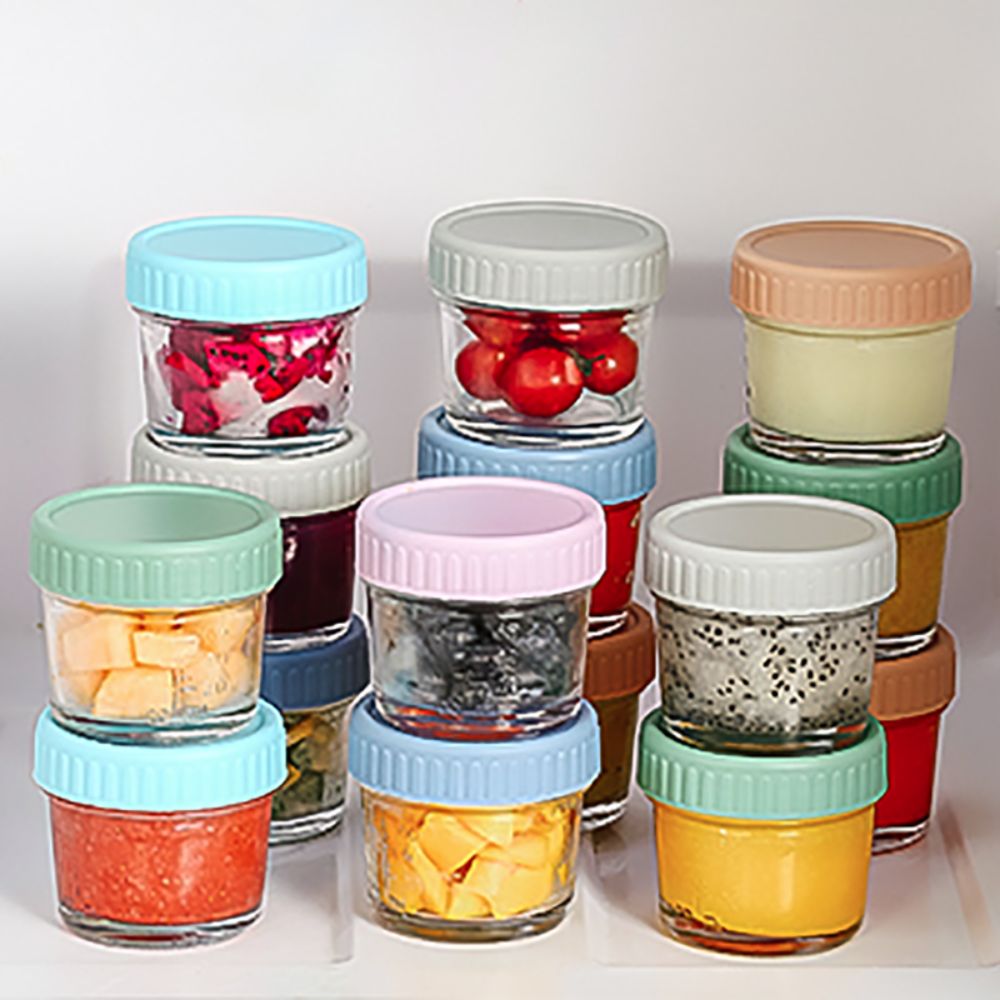 6pcs Glass Baby Food Jar Reusa - Baby Food Jars recension och pris