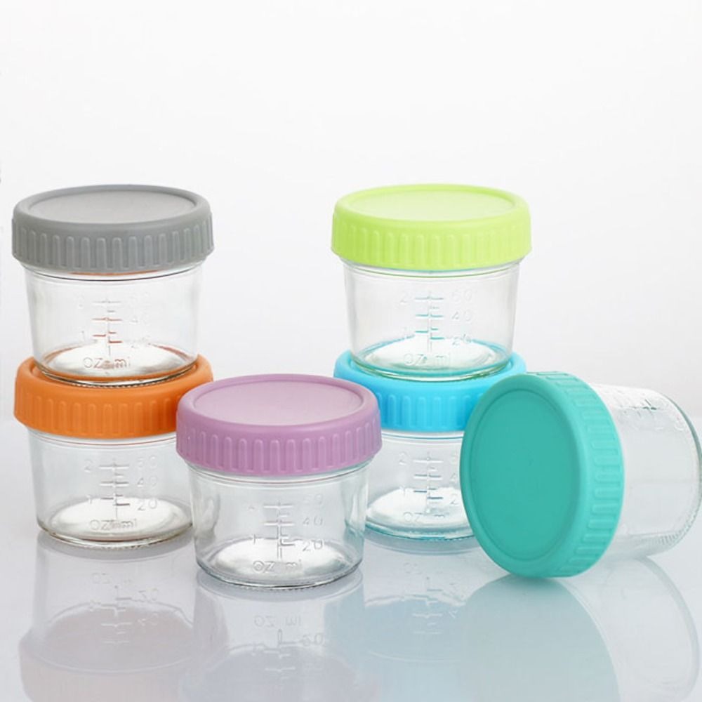 6pcs Glass Baby Food Jar Reusa - Baby Food Jars recension och pris