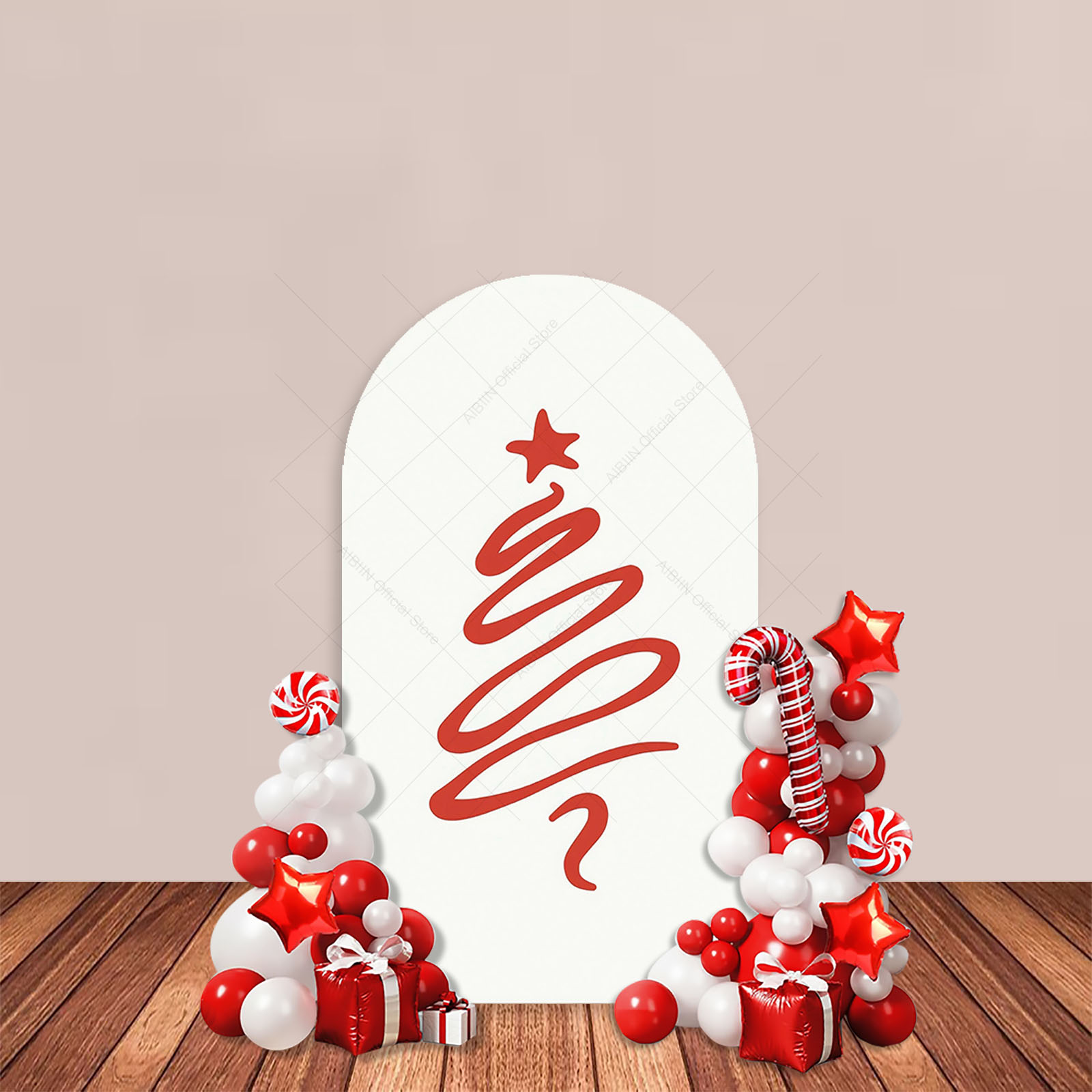 Cherry Bow Merry Christmas Arc - Baby Xmas Food recension och pris
