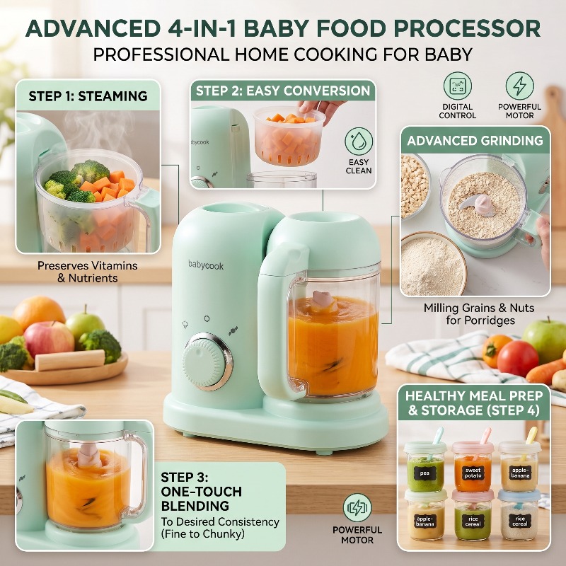 Small Automatic High Precision - Baby Food Maker And Steamer recension och pris