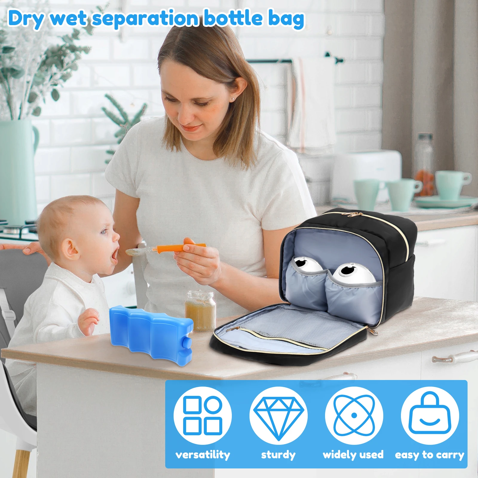 Breast Pump Storage Bag with I - Baby Food Warmer Portable recension och pris