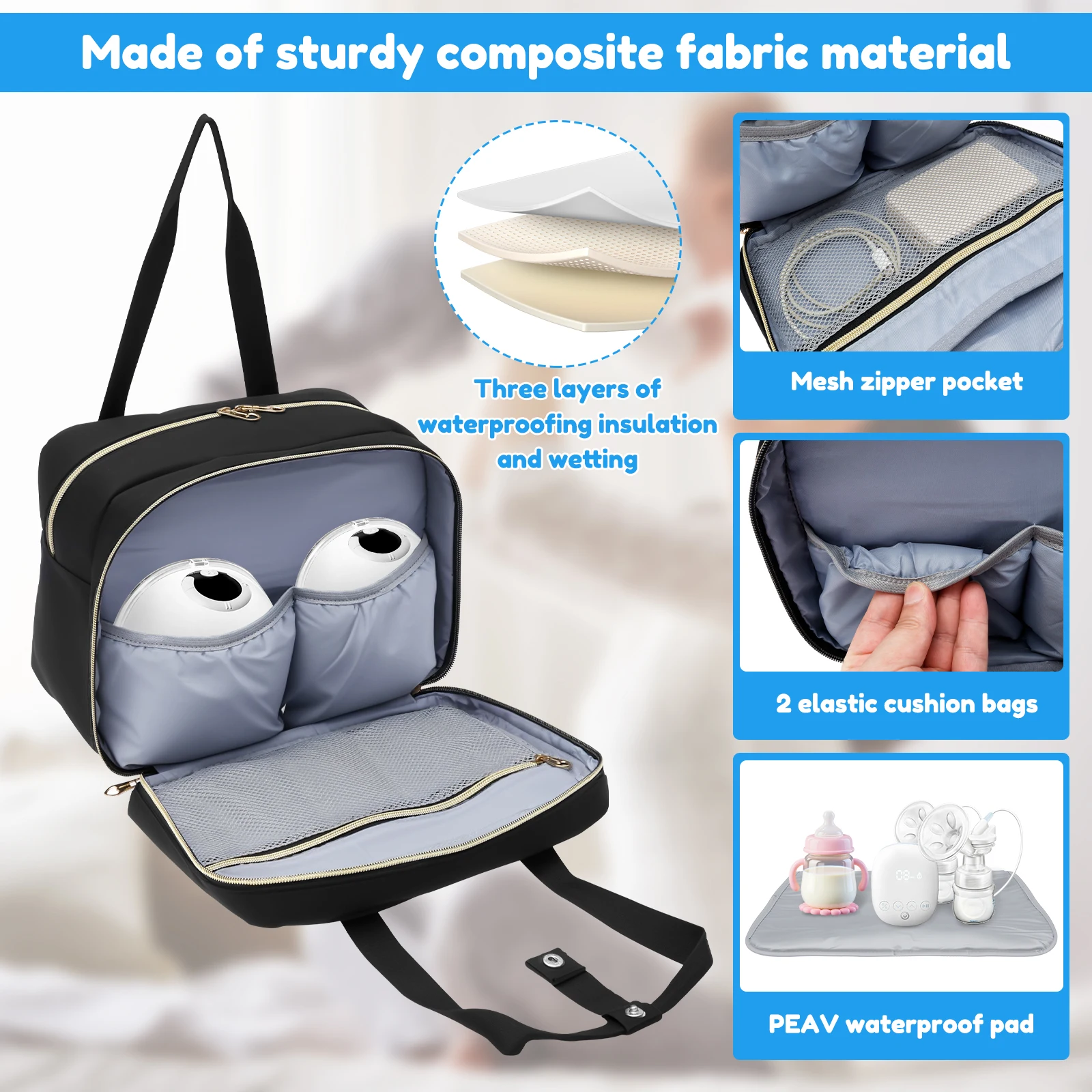 Breast Pump Storage Bag with I - Baby Food Warmer Portable recension och pris