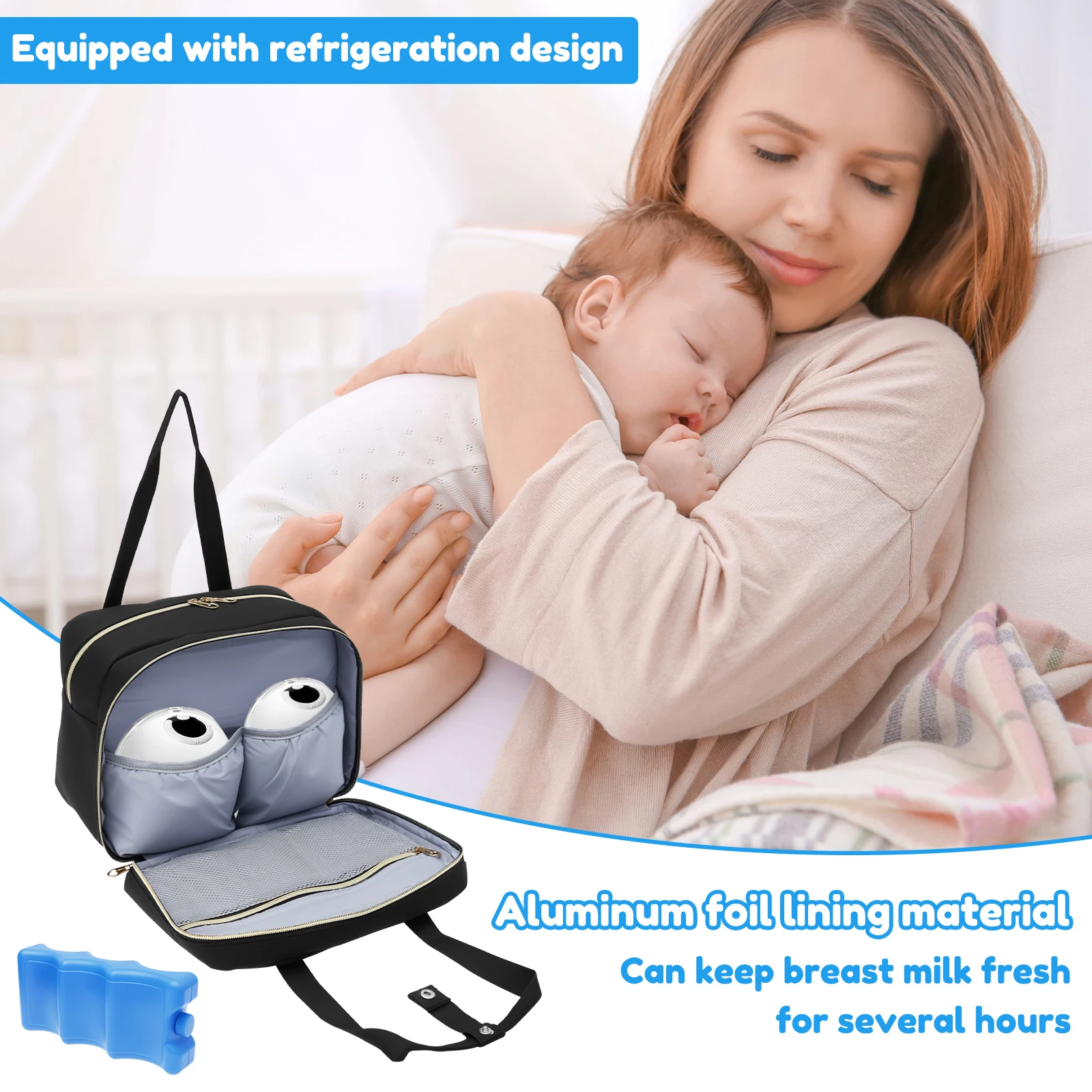 Breast Pump Storage Bag with I - Baby Food Warmer Portable recension och pris