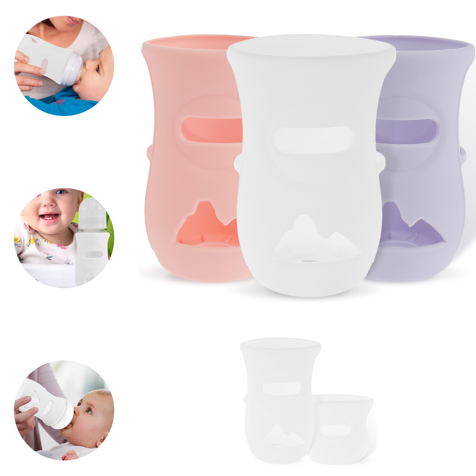 Silicone Sleeves Silicone Baby - Baby Food Jars recension och pris