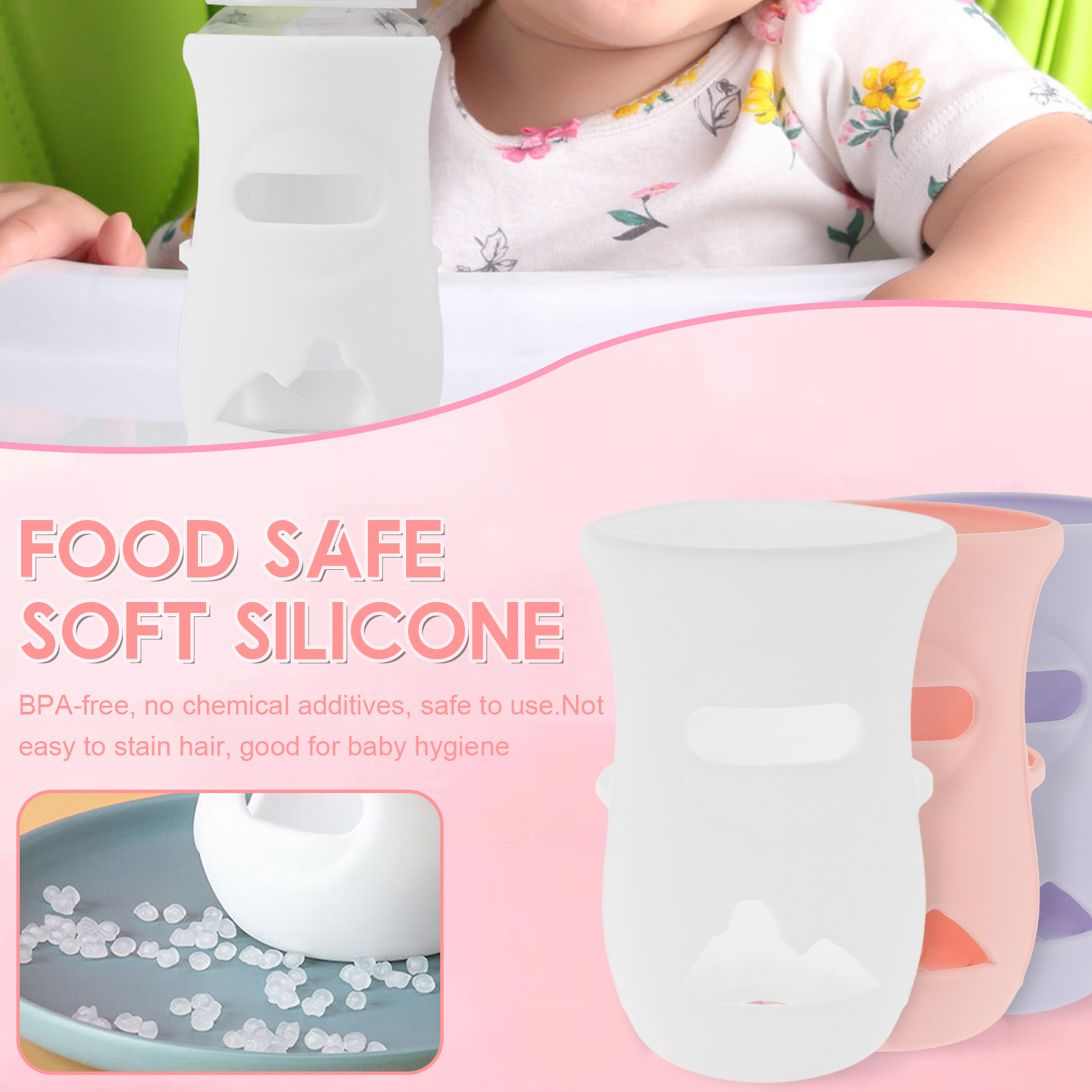Silicone Sleeves Silicone Baby - Baby Food Jars recension och pris