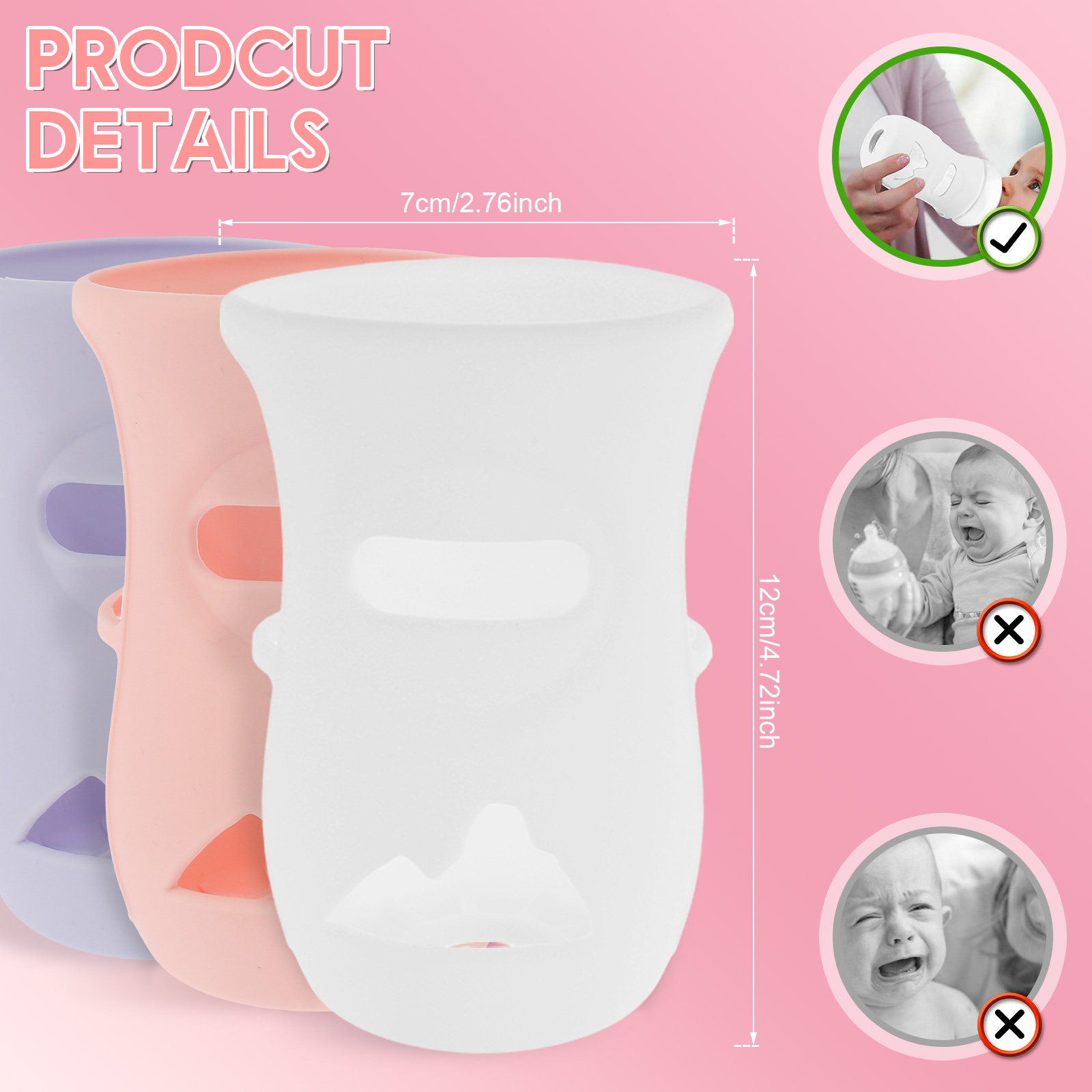 Silicone Sleeves Silicone Baby - Baby Food Jars recension och pris
