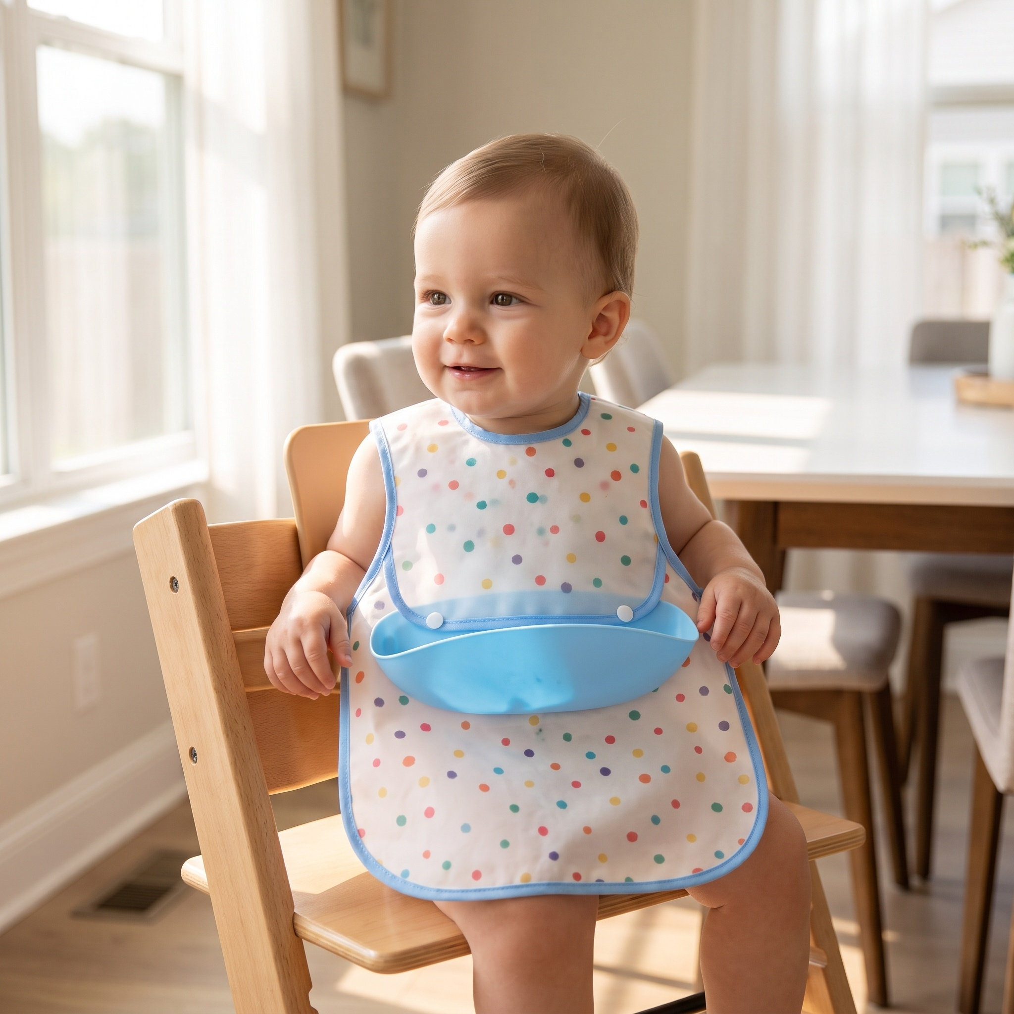 Toddler Bib with Pocket Waterp - Baby Food Kids recension och pris