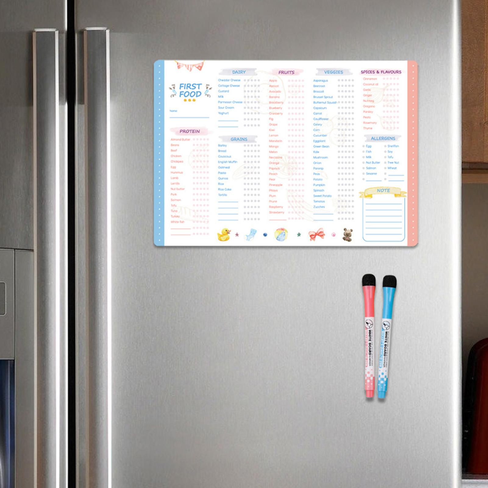 First Foods Chart Magnetic Bab - Baby Food Checklist recension och pris