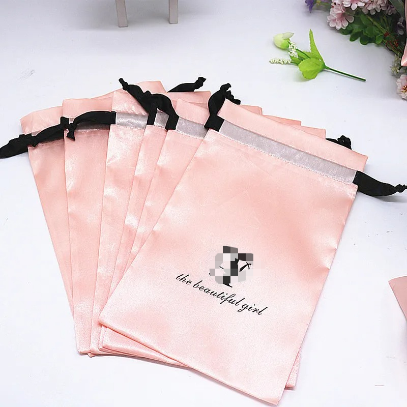 20PCS Baby Pink Silk Satin Pou - Baby Food Logo recension och pris