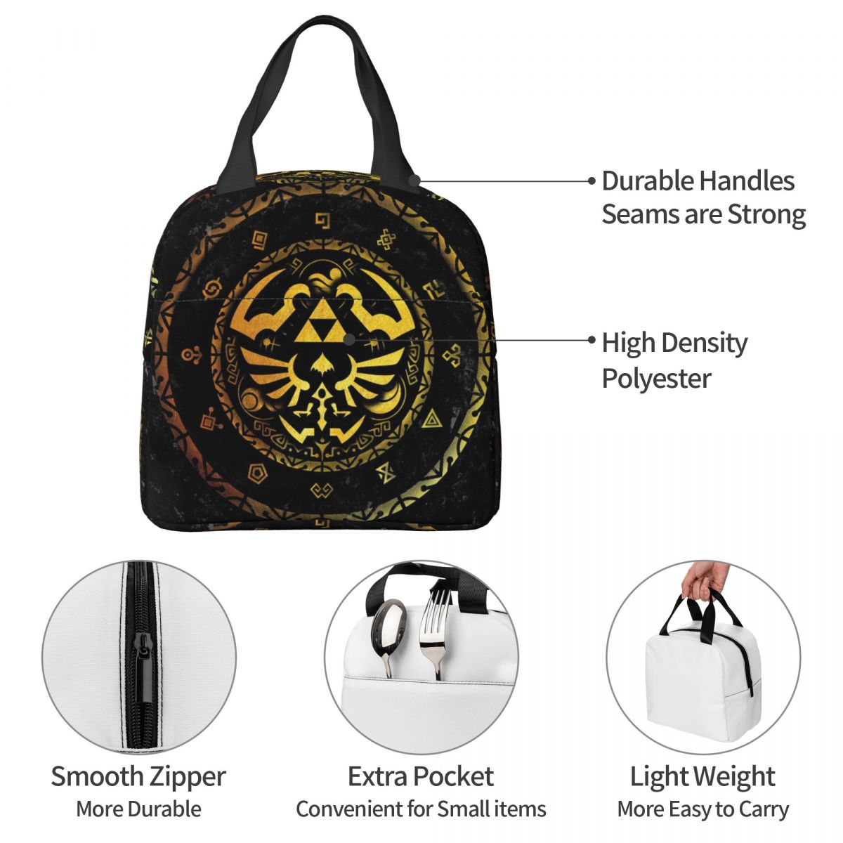 Zeldas Logo Game Insulated Lun - Baby Food Logo recension och pris