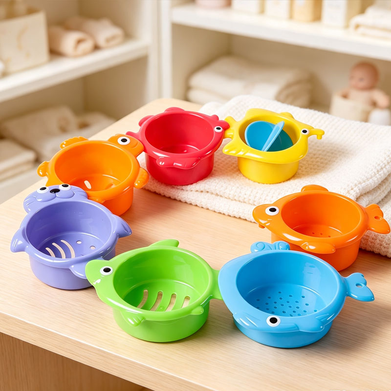 Baby Bath Toys Colorful Stacki - Baby Food Nestum recension och pris