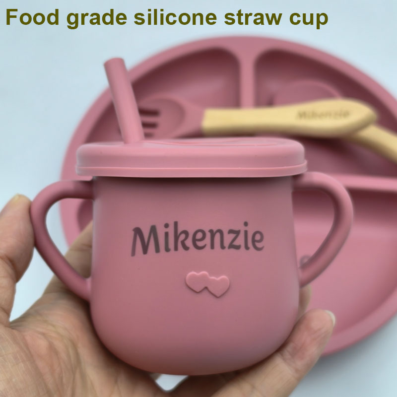 6PCS Silicone Feeding Set For  - Baby Food Logo recension och pris