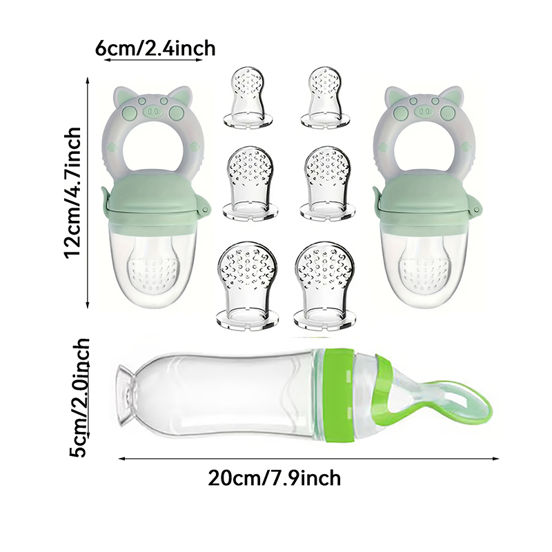 9pcs Feeding Cutlery:1 Silicon - Baby Food Jars recension och pris