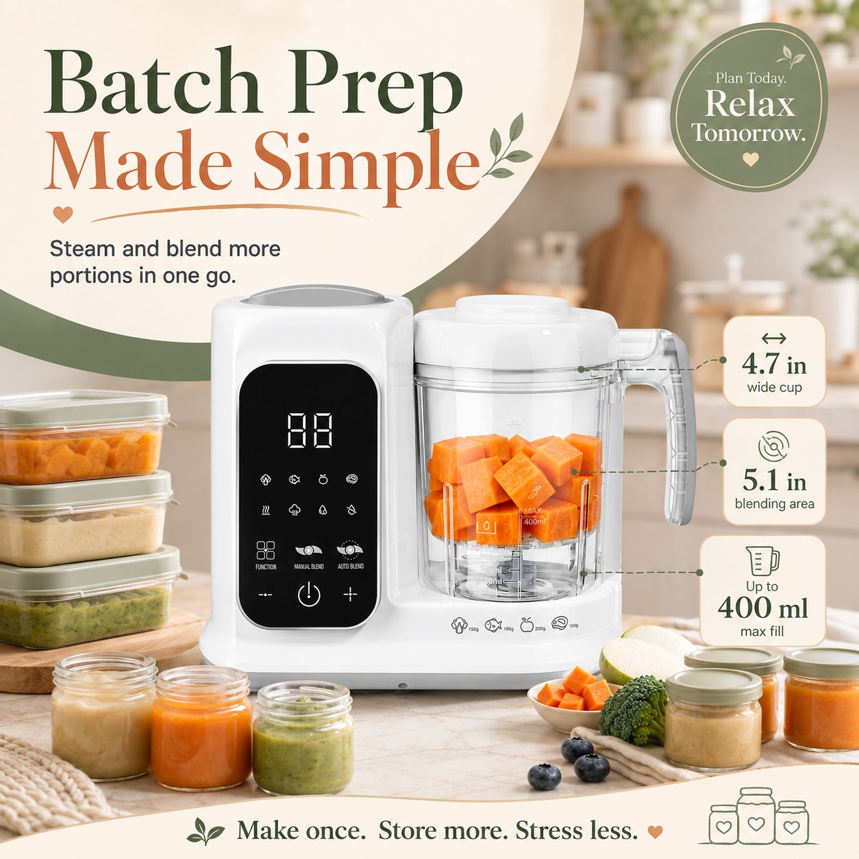 Household Infant Food Making U - Baby Food Maker And Steamer recension och pris