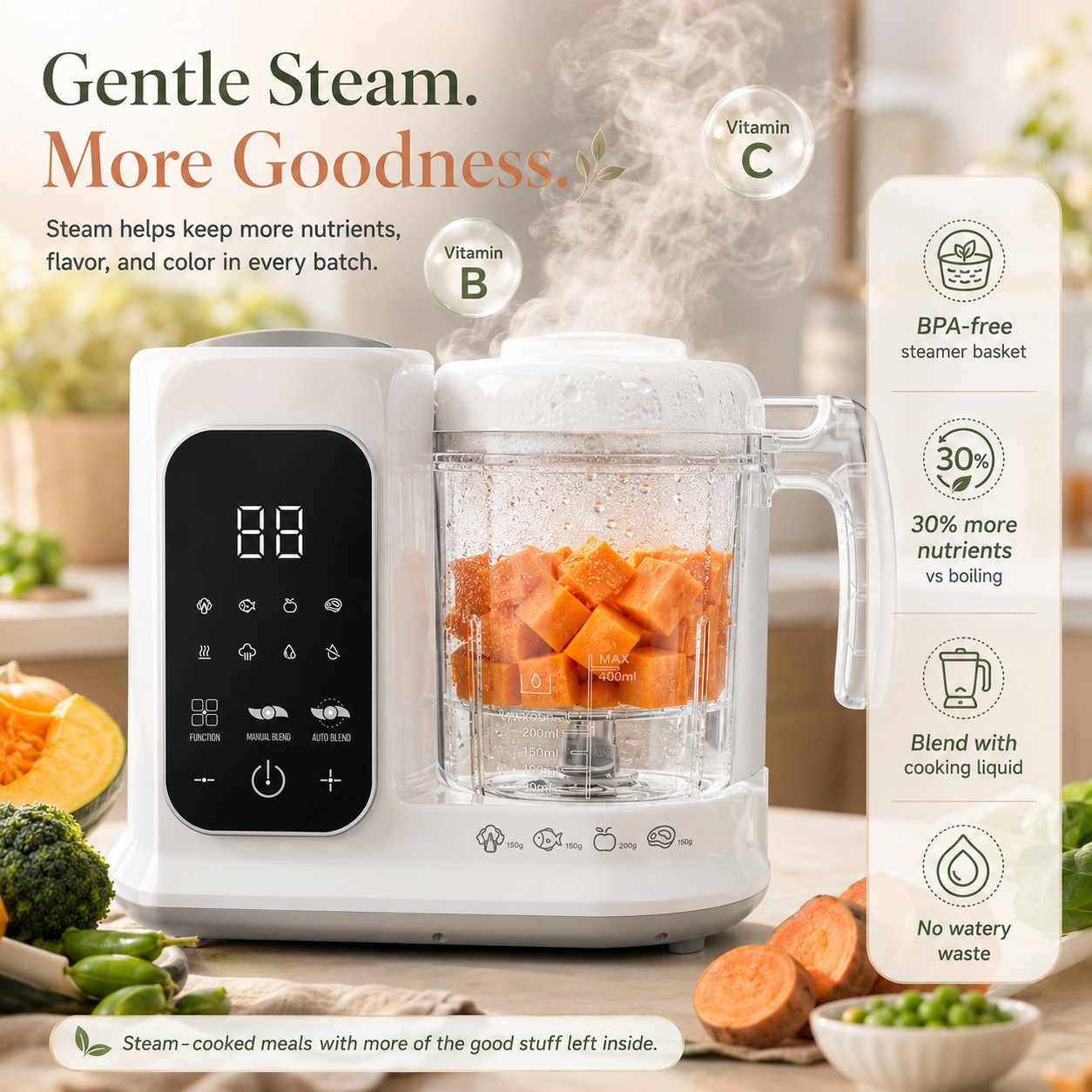 Household Infant Food Making U - Baby Food Maker And Steamer recension och pris