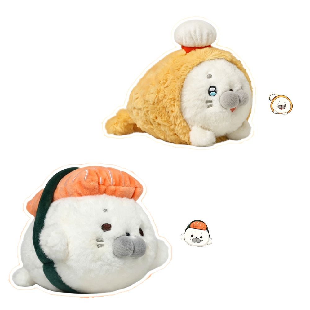 Fried Shrimp Seal Plush Toys F - Baby Food Shrimp recension och pris